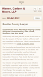 Mobile Screenshot of niwotlaw.com